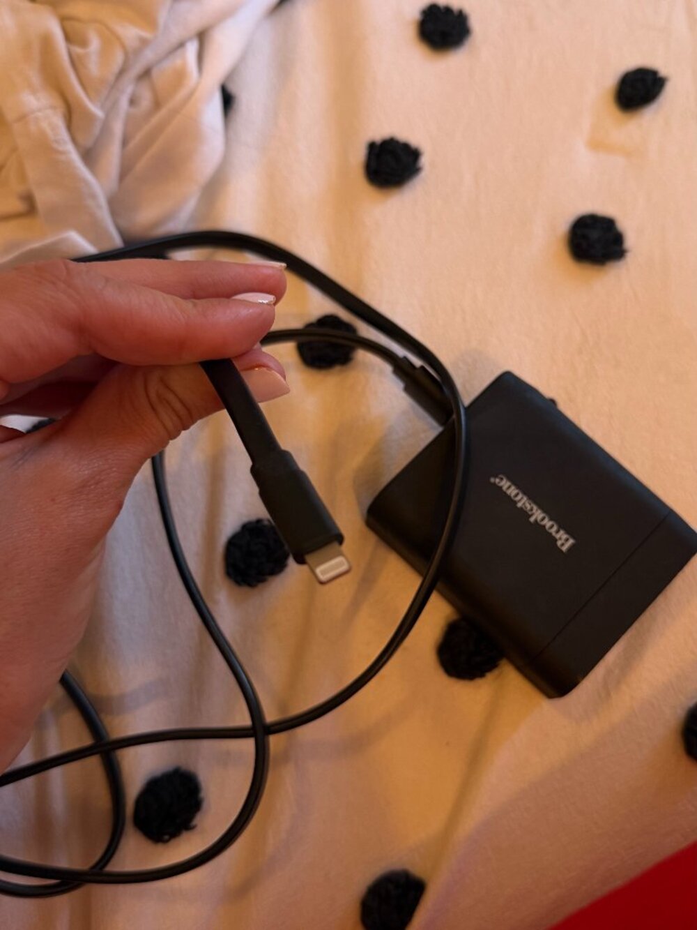 Brookstone Dual Port Phone Charger with Cable